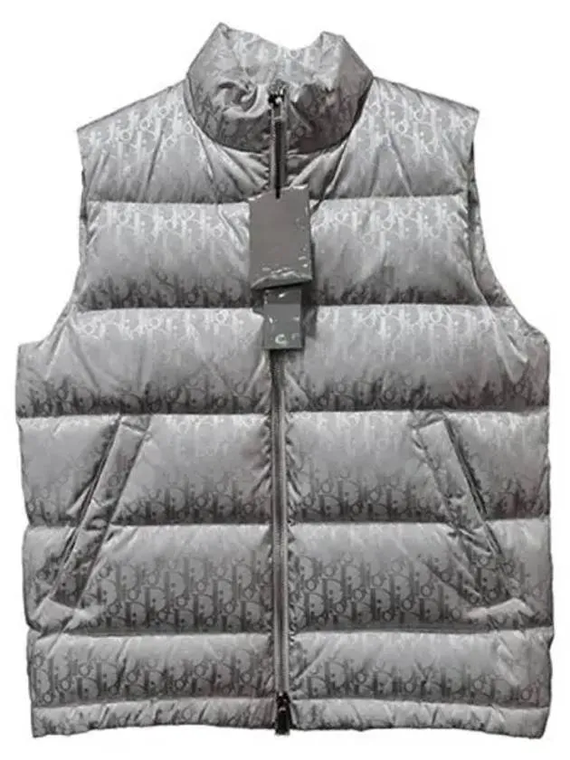 033C410A4462 489 Oblique All over Logo Down Padded Vest Rose Violet Men s Jacket TLS 271129