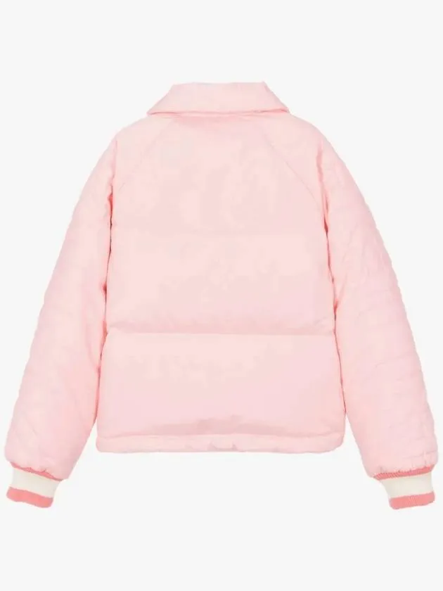 4Y6Y Kids Logo Down Padding Jumper Light Pink 8069477 Italian