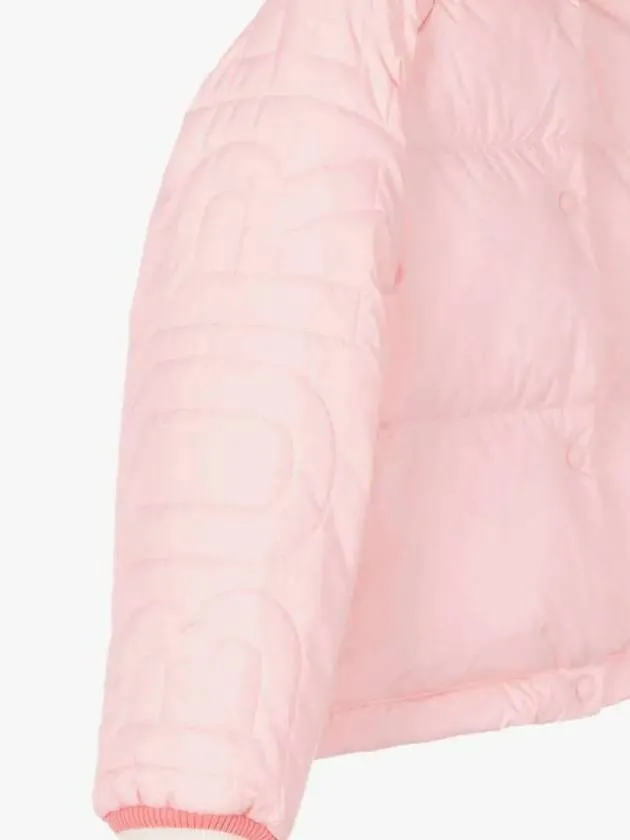 4Y6Y Kids Logo Down Padding Jumper Light Pink 8069477 Italian