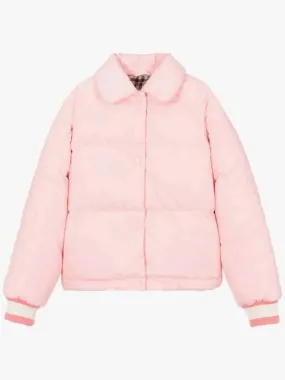 4Y6Y Kids Logo Down Padding Jumper Light Pink 8069477 Italian