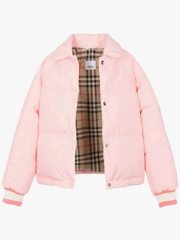4Y6Y Kids Logo Down Padding Jumper Light Pink 8069477 Italian