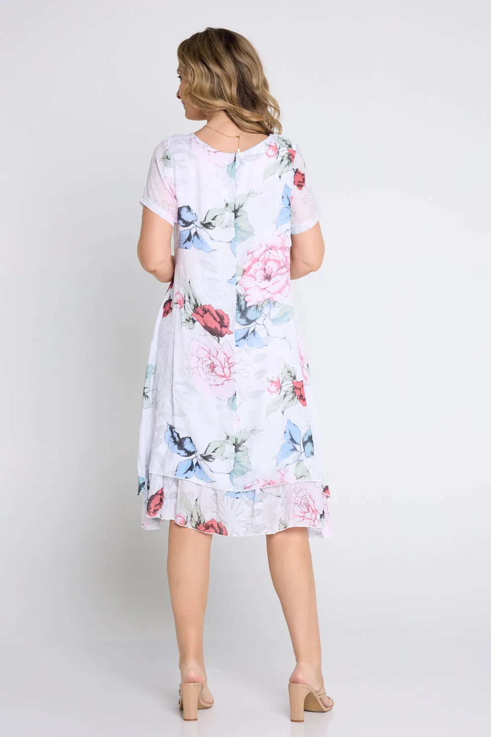 Albany Dress - White/Floral
