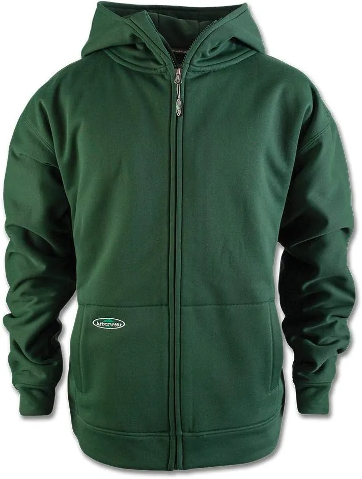Arborwear Tech Double Thick Mens Zip Up Hoodies - Heavy Duty Zipper Hoodies For Men With Snap Collar and Gusseted Arms