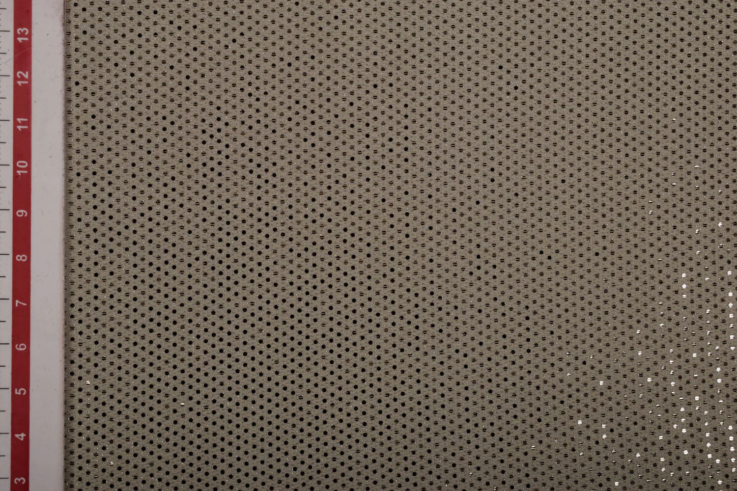 Beige Sequin Work Lurex Knit Fabric