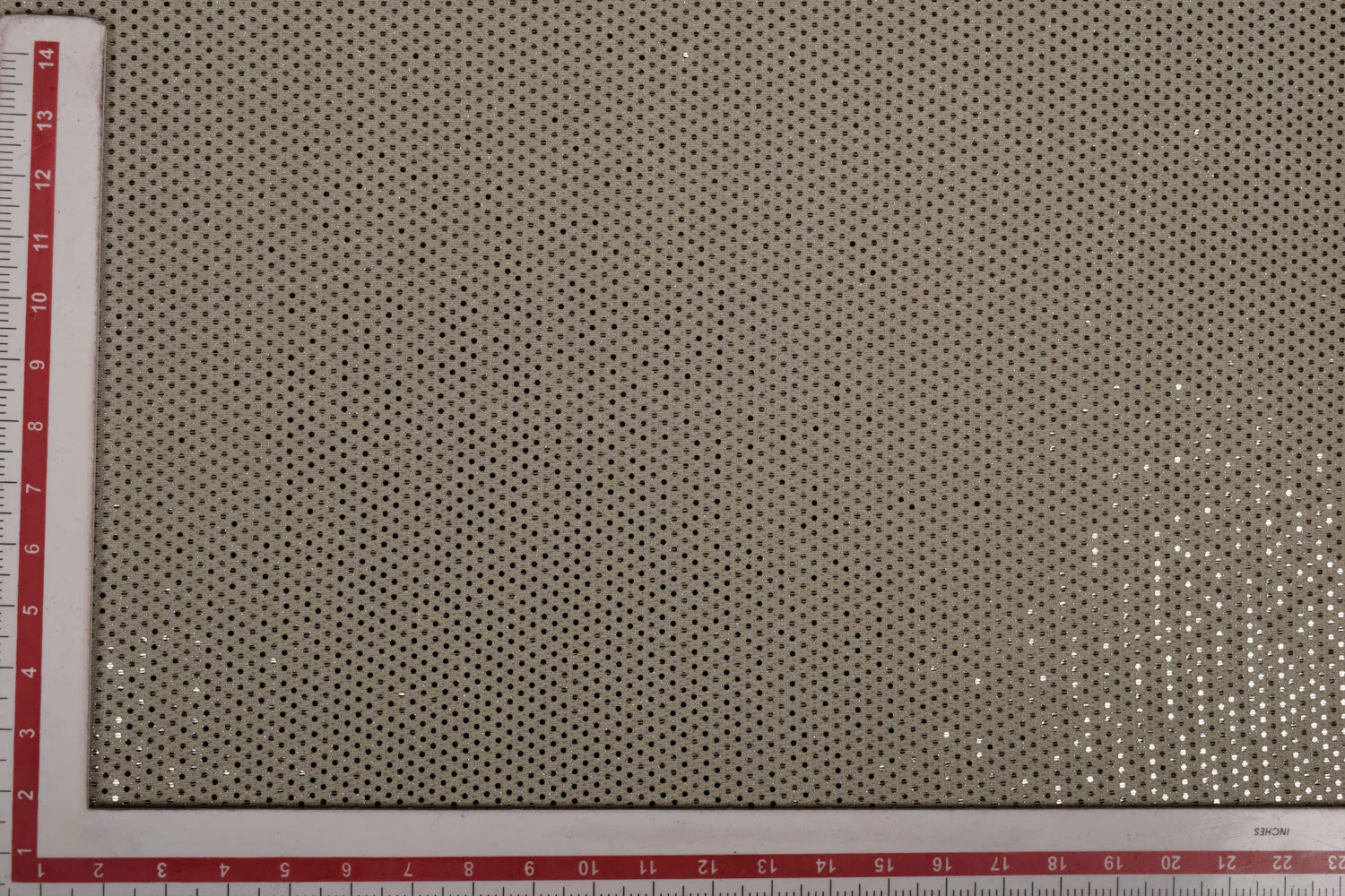 Beige Sequin Work Lurex Knit Fabric
