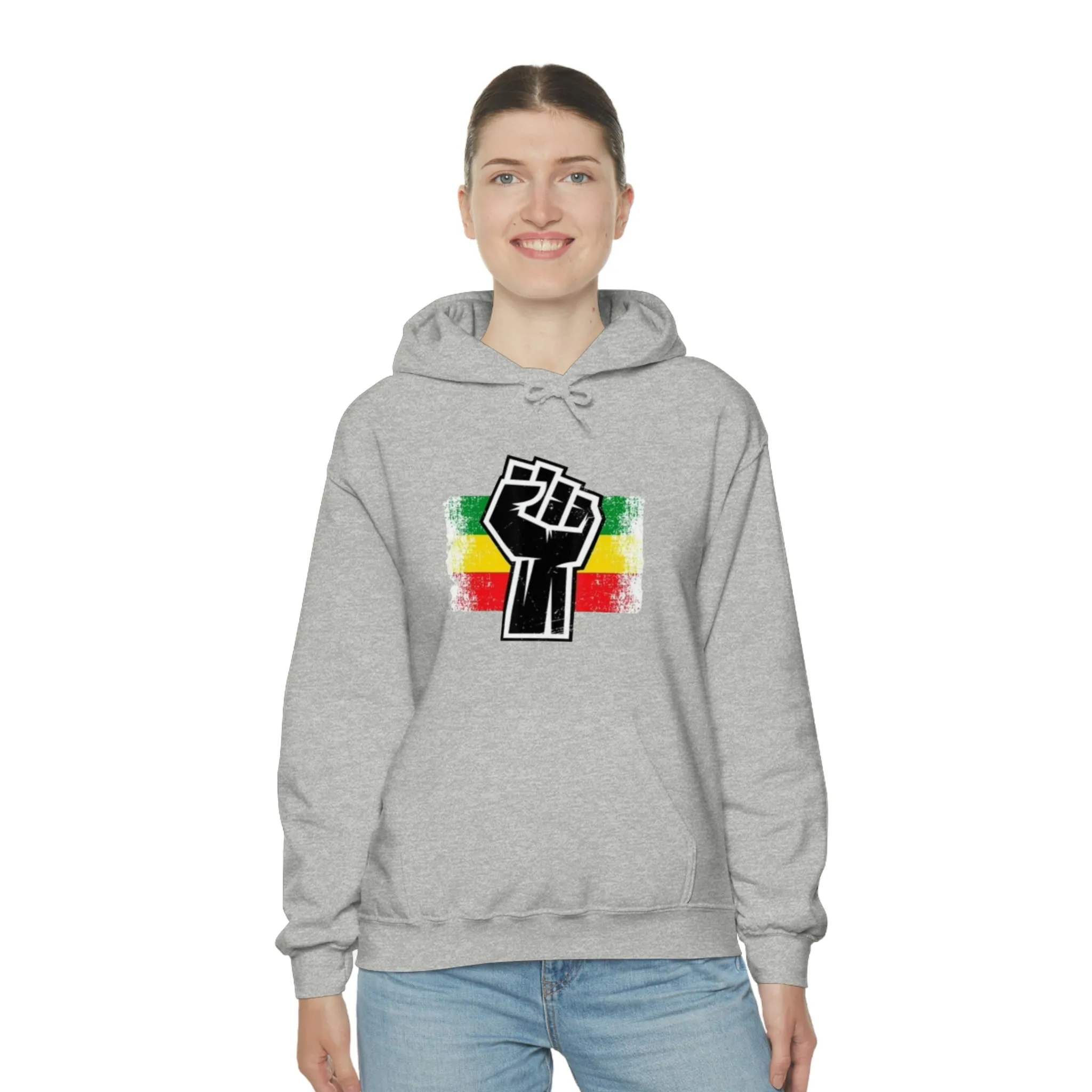 Black Fist Unisex Heavy Blend™ Hooded Sweatshirt