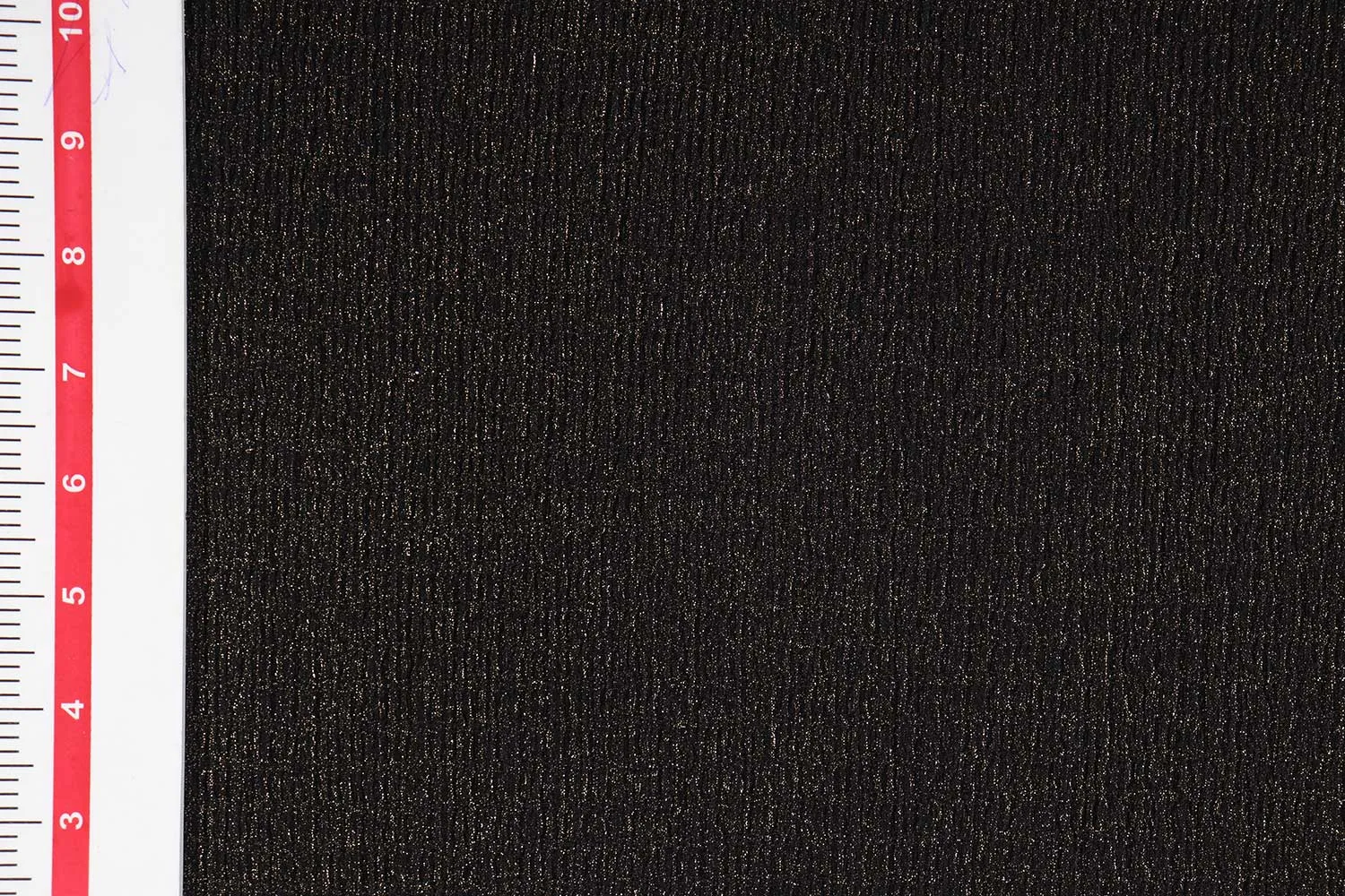 Black Foil Printed Crushed Knit Fabric