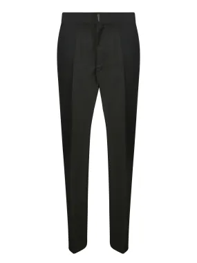 Black wool trousers