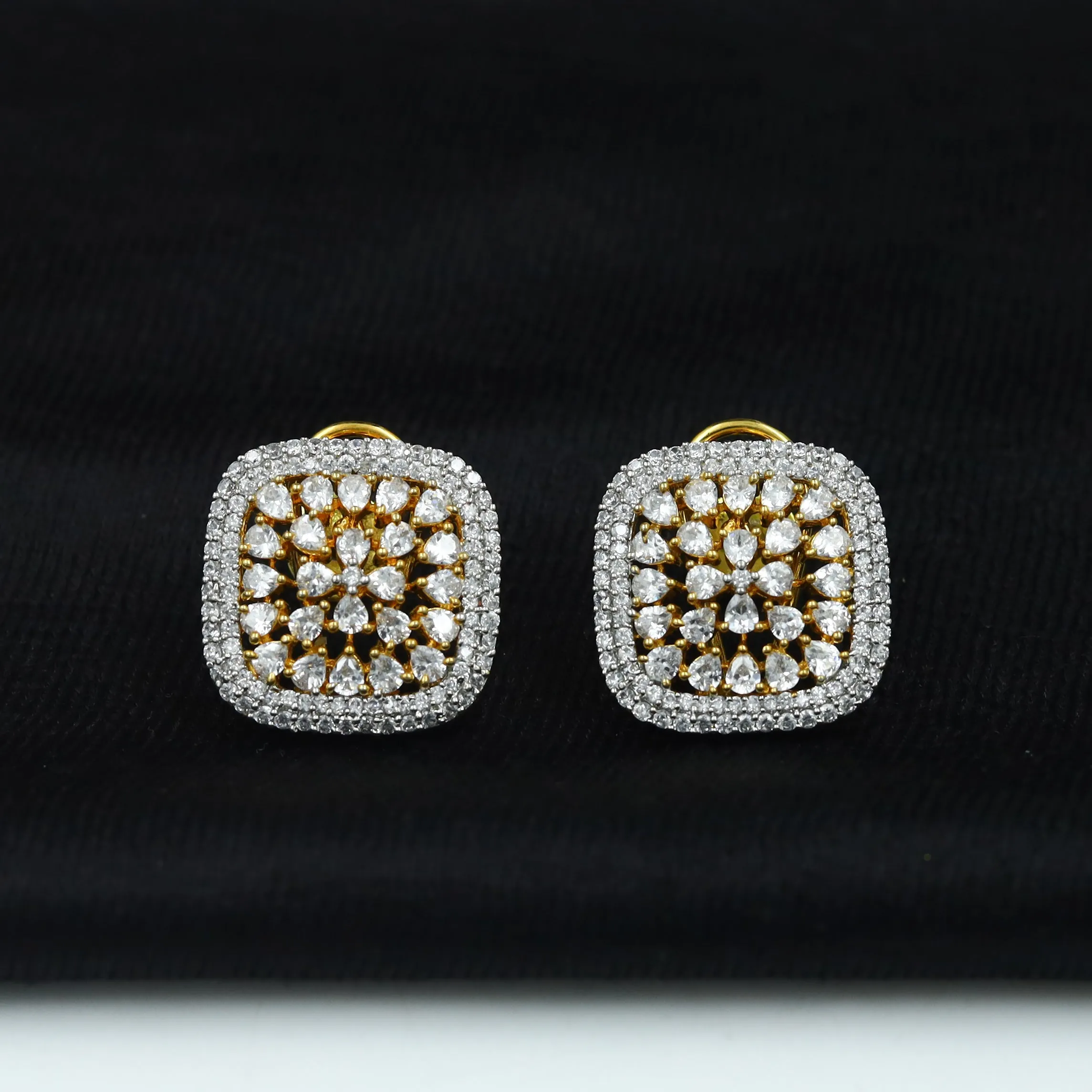 Blue Zircon/AD Pendant Set 2547-6612