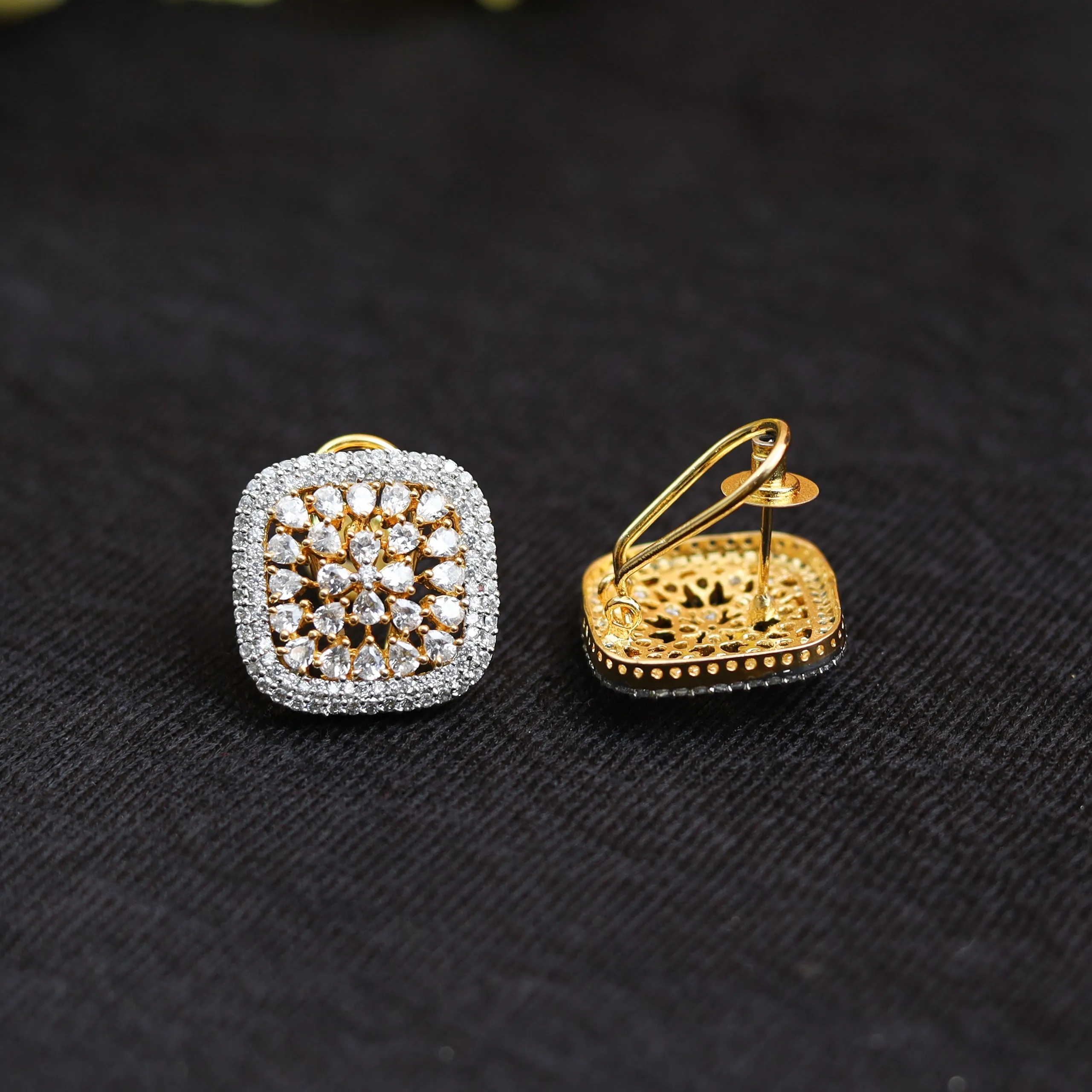 Blue Zircon/AD Pendant Set 2547-6612