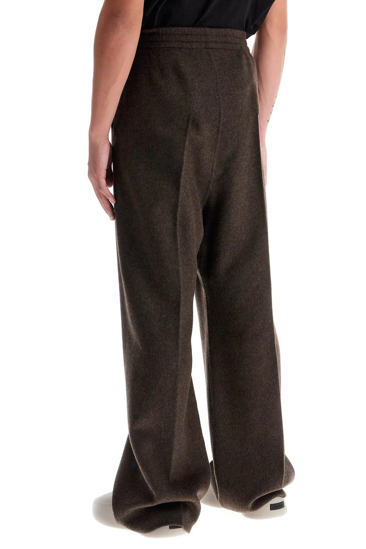 brushed wool trousers