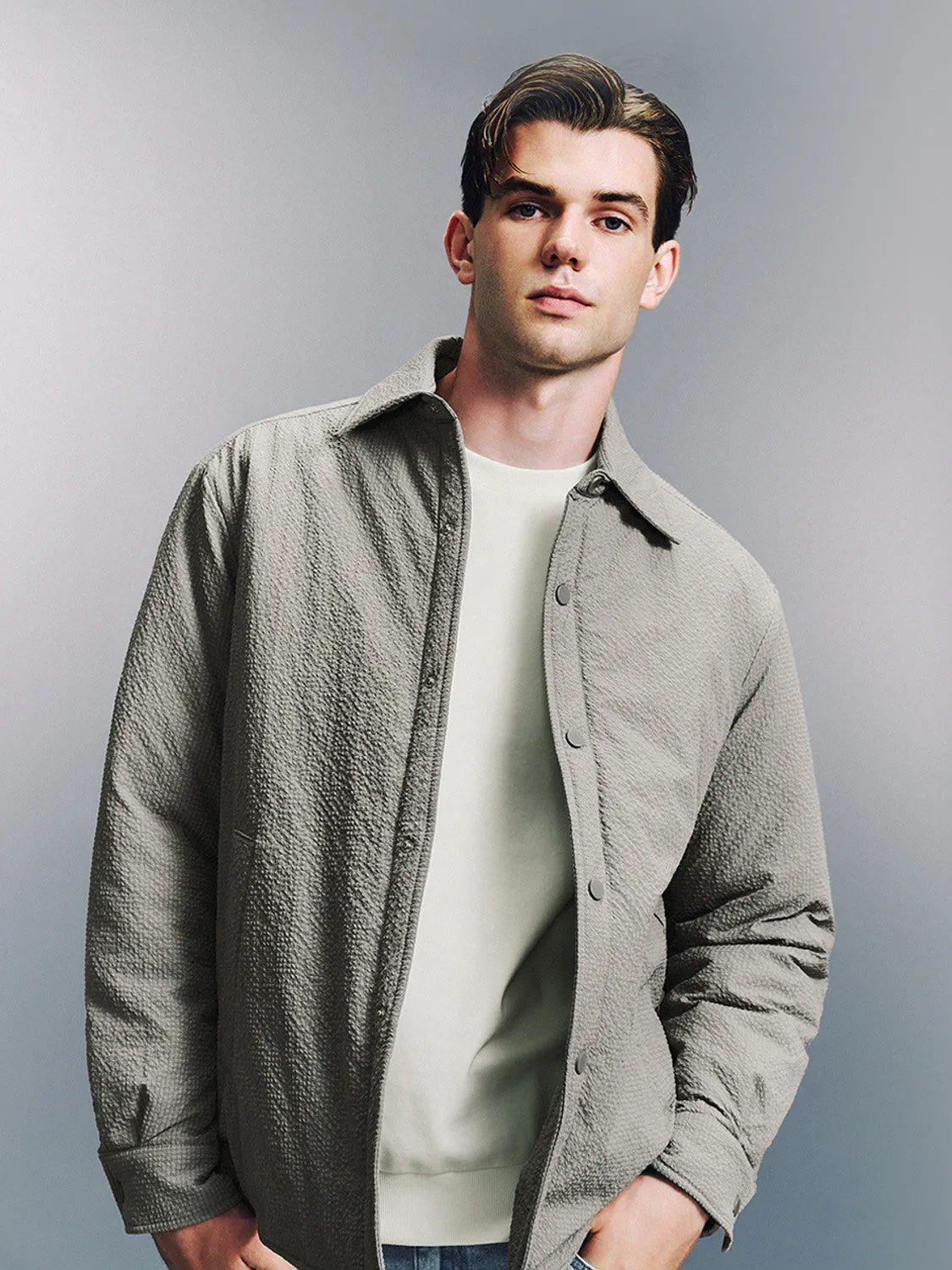 Button Up Loose Padded Coats