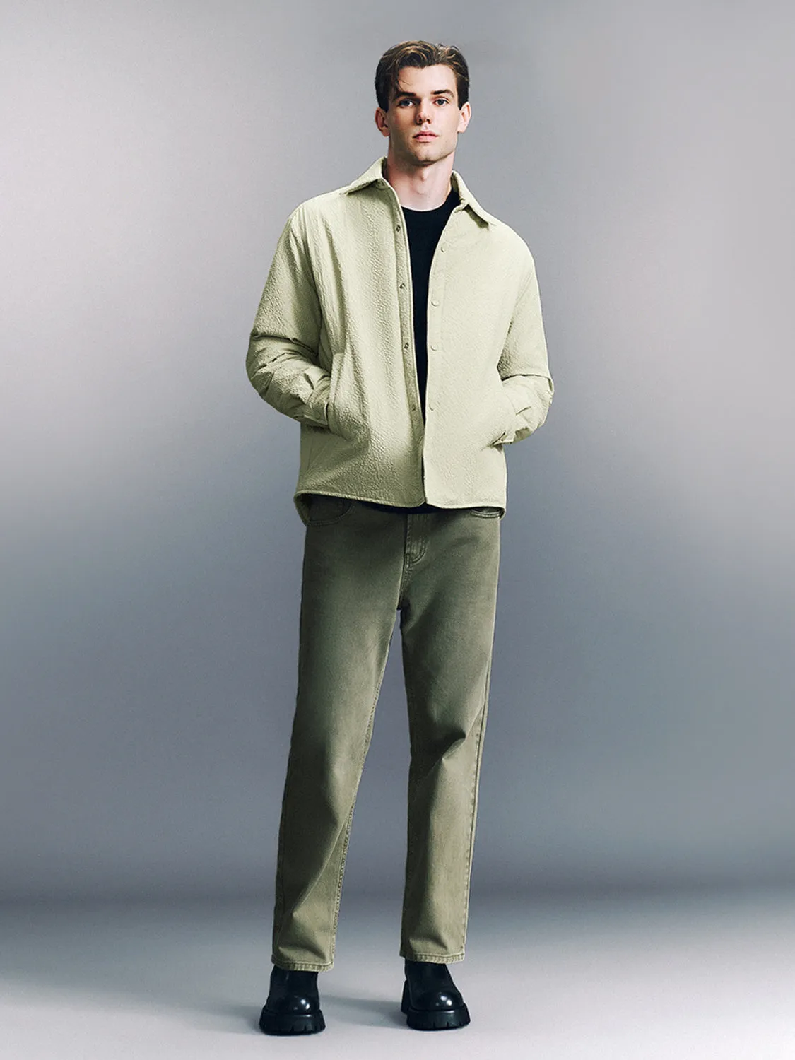 Button Up Loose Padded Coats