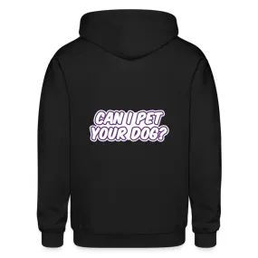 Can I pet your dog? Zip Hoodie Gildan Heavy Blend Adult Zip Hoodie