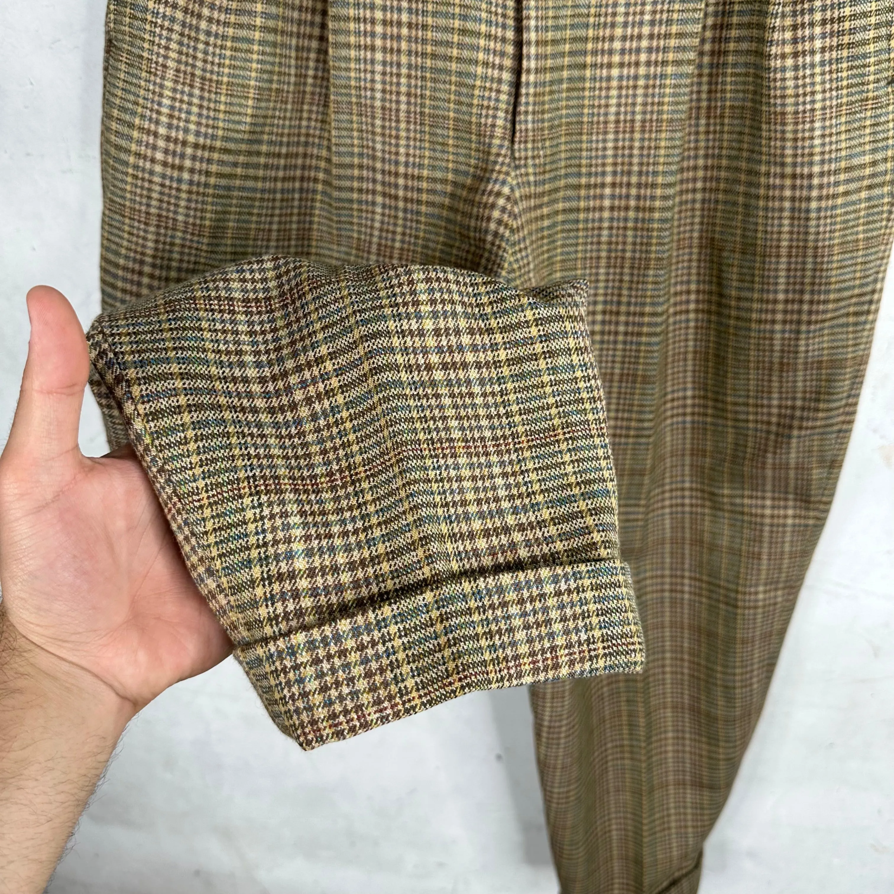 CDG Homme Plus Tweed Wool Trousers