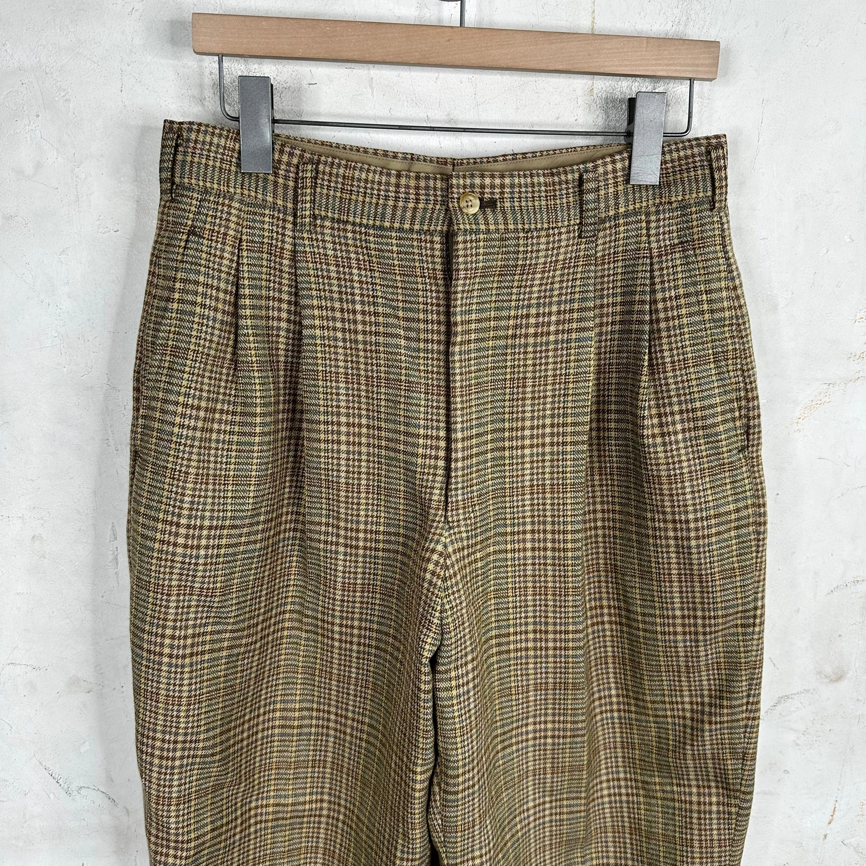 CDG Homme Plus Tweed Wool Trousers