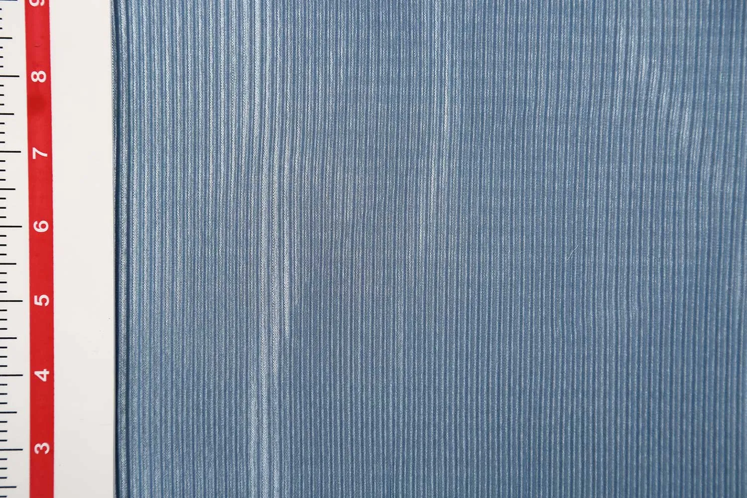 Daisy Blue Plain Pleated Knit Fabric