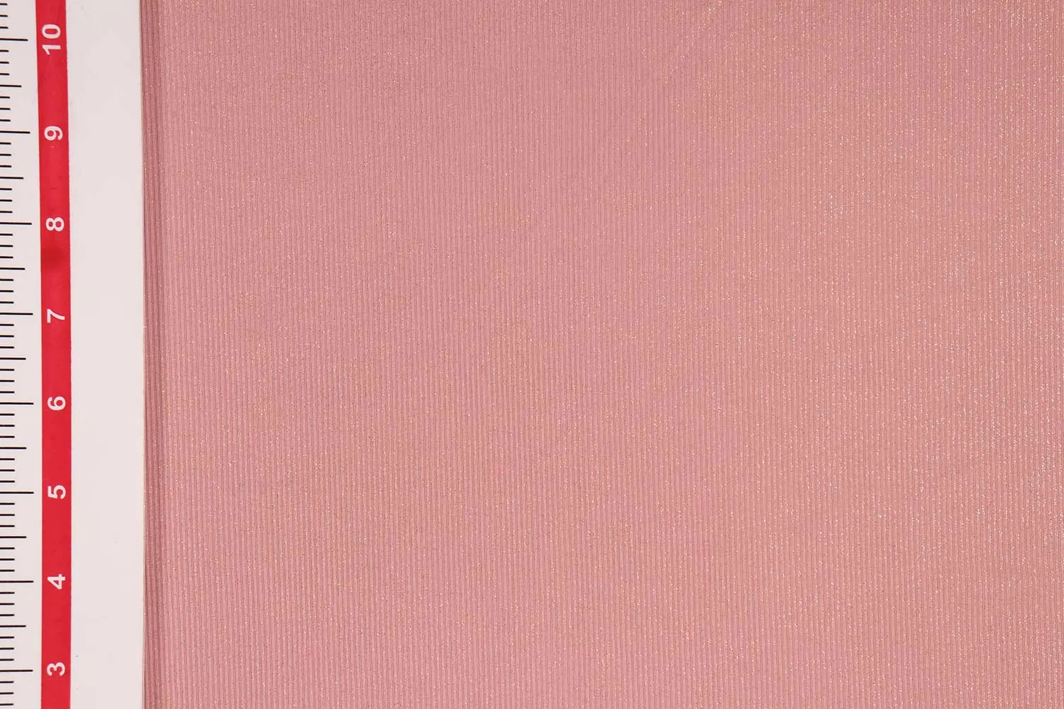 Dark Peach Foil Printed Knit Fabric