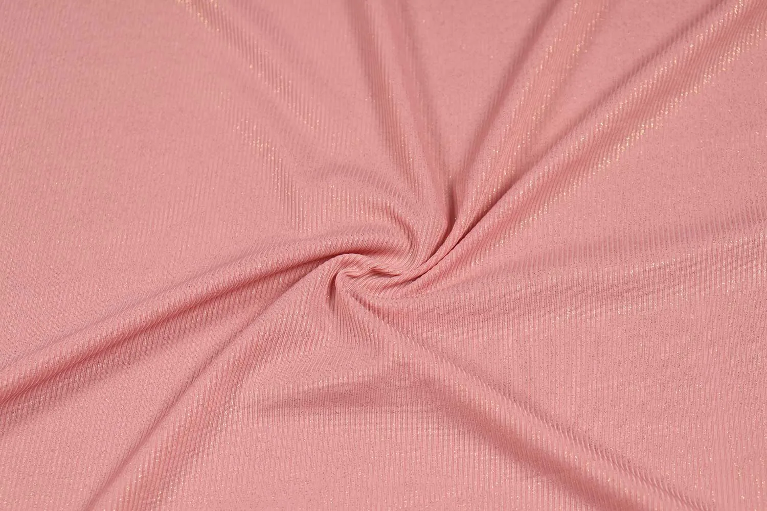 Dark Peach Foil Printed Knit Fabric