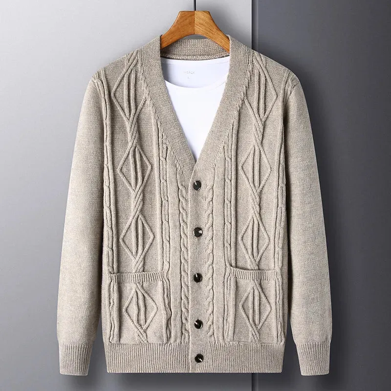 Diamond Plaid Thick Sweater