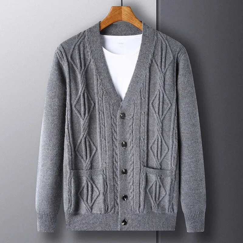 Diamond Plaid Thick Sweater