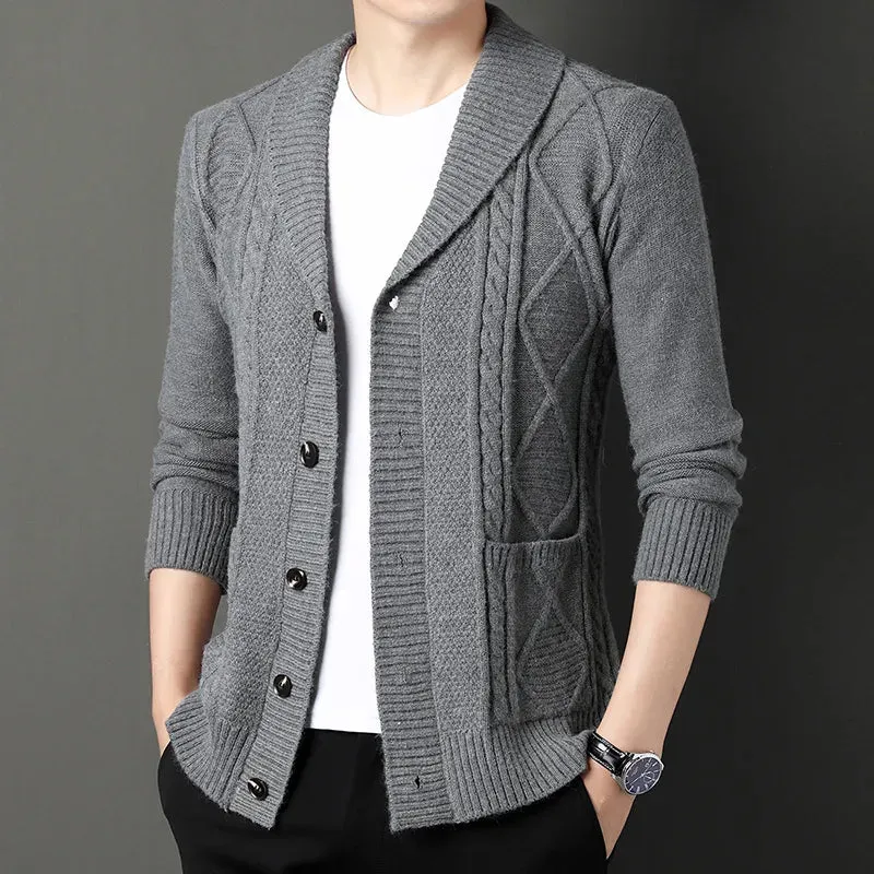 Diamond Plaid Thick Sweater