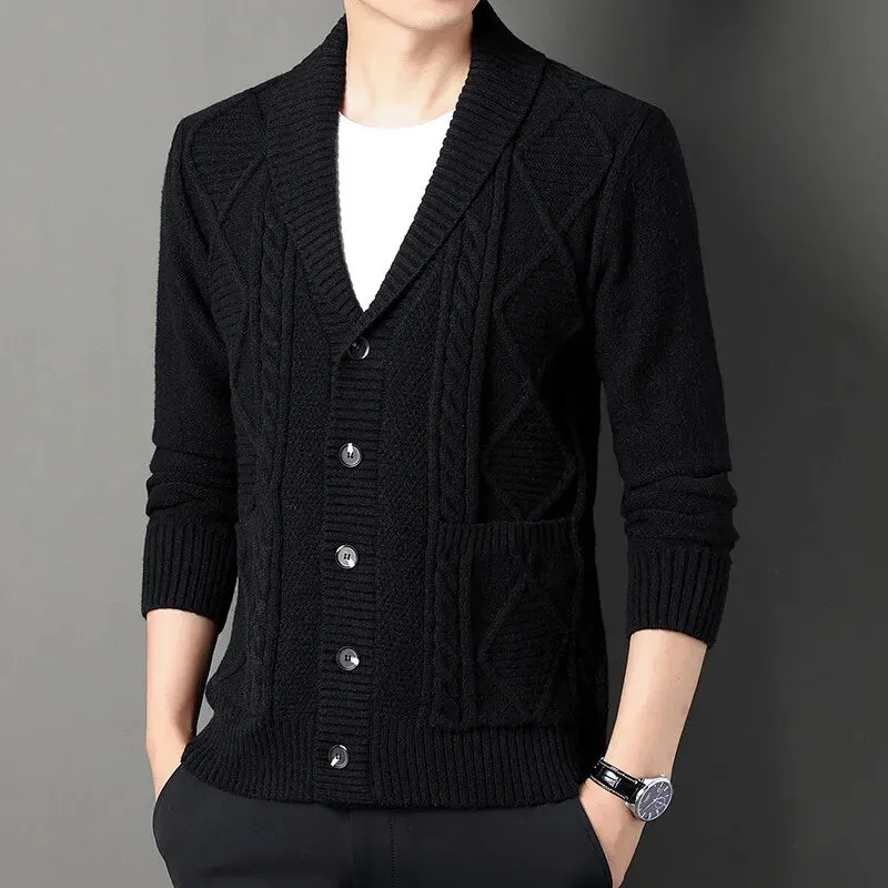 Diamond Plaid Thick Sweater