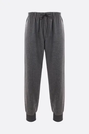 Flannel Wool-Blend Jogger Pants