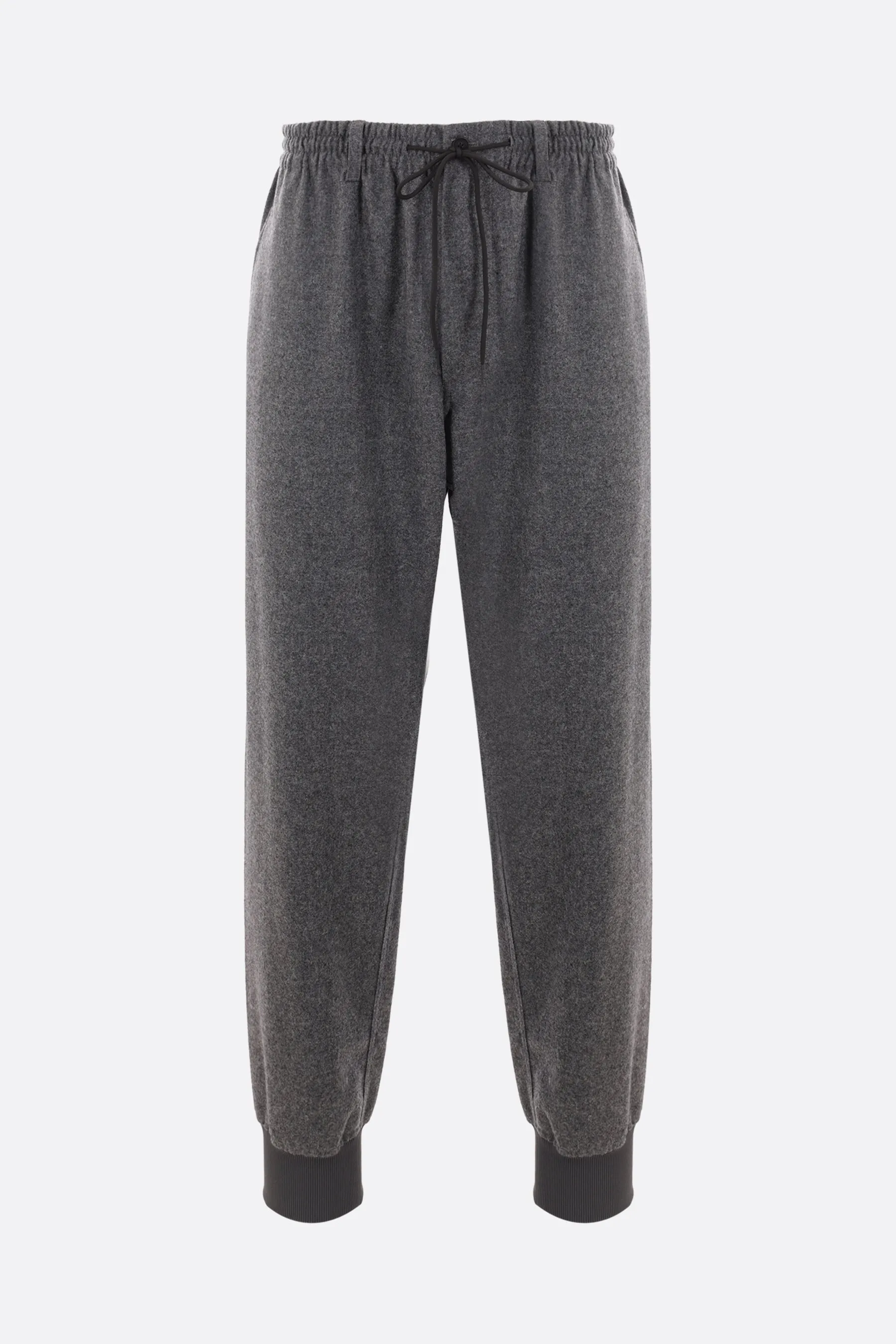 Flannel Wool-Blend Jogger Pants