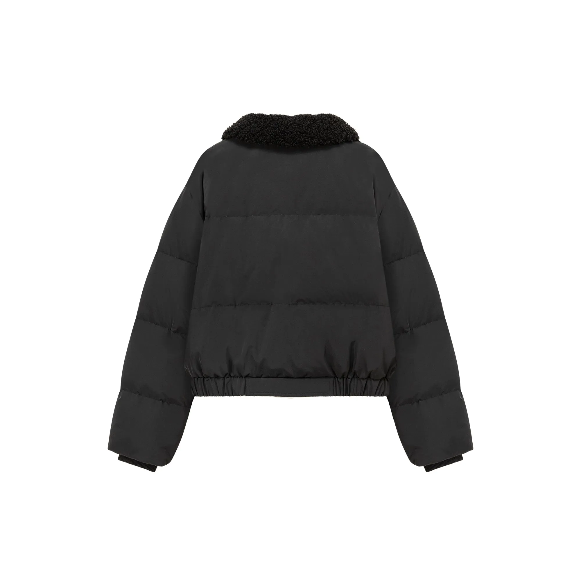 Fluffy Collar Padded Jacket