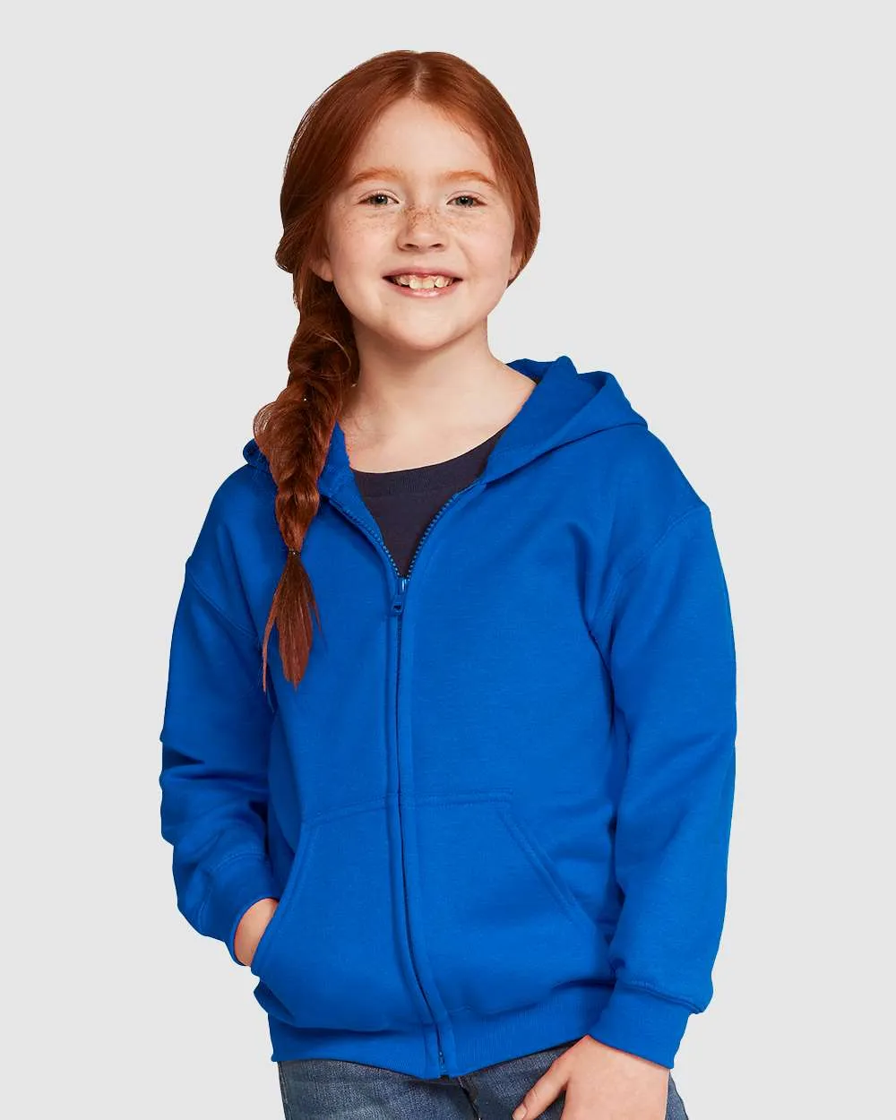 Gildan 18600B Heavy Blend™ Youth Full-Zip Hooded Sweatshirt