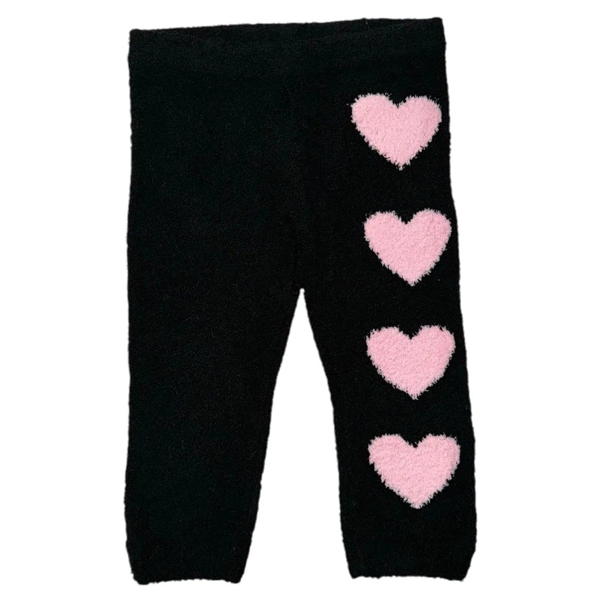 HEARTS FUZZY FLEECE LEGGINGS