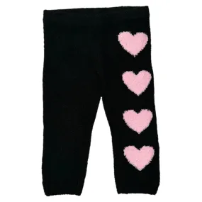 HEARTS FUZZY FLEECE LEGGINGS
