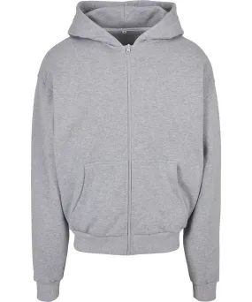 Heather Grey - Ultra heavy zip hoodie