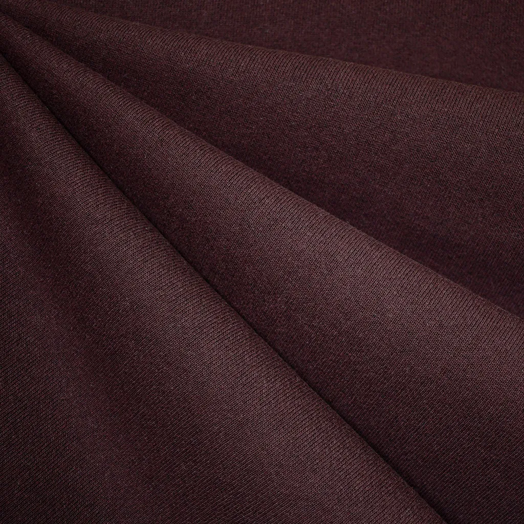 Heavy Sweatshirt Fleece Solid Burgundy