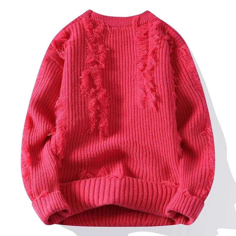 High End Thick Warm Ripped Jumper