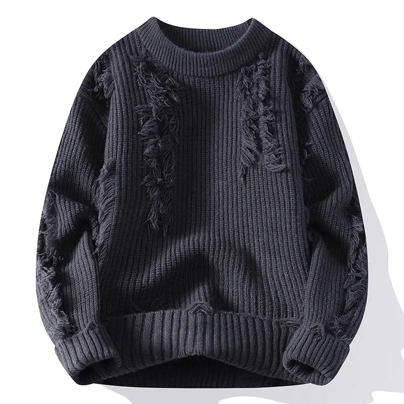 High End Thick Warm Ripped Jumper