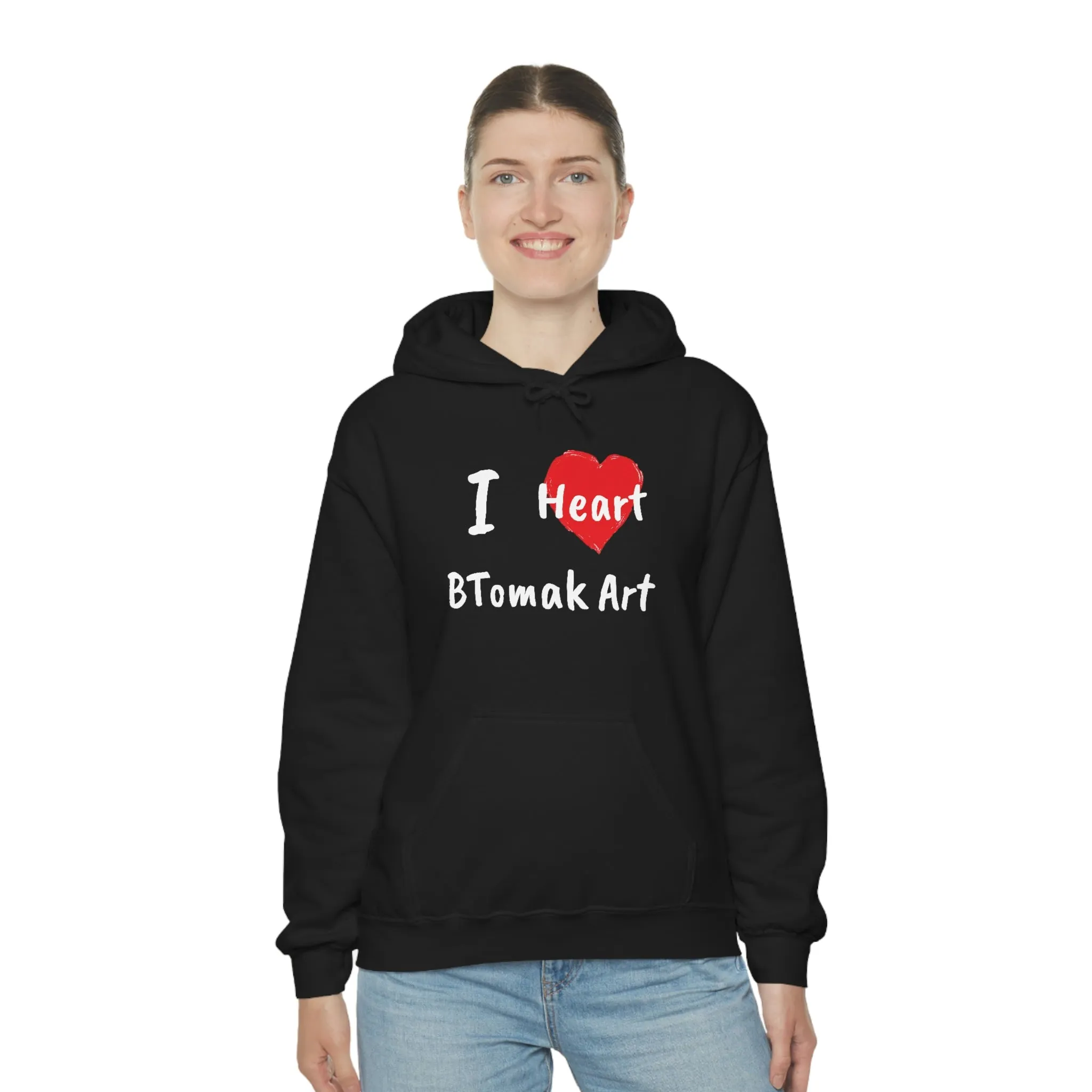 I Heart BTomak Art Unisex Heavy Blend™ Hooded Sweatshirt