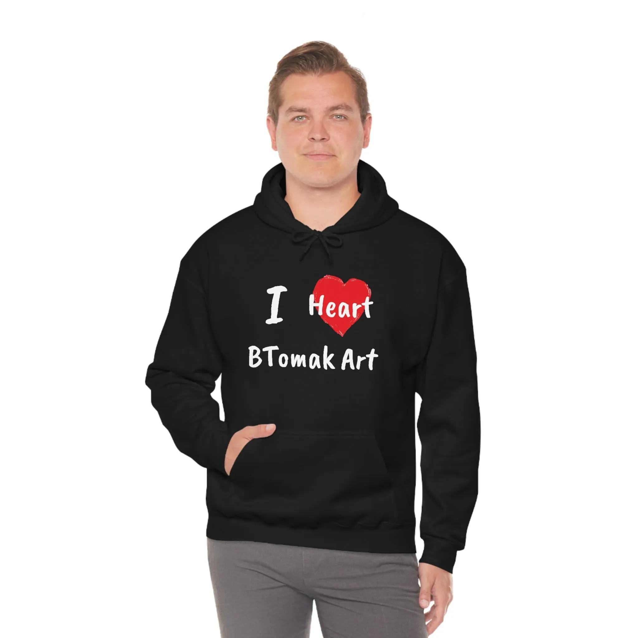 I Heart BTomak Art Unisex Heavy Blend™ Hooded Sweatshirt