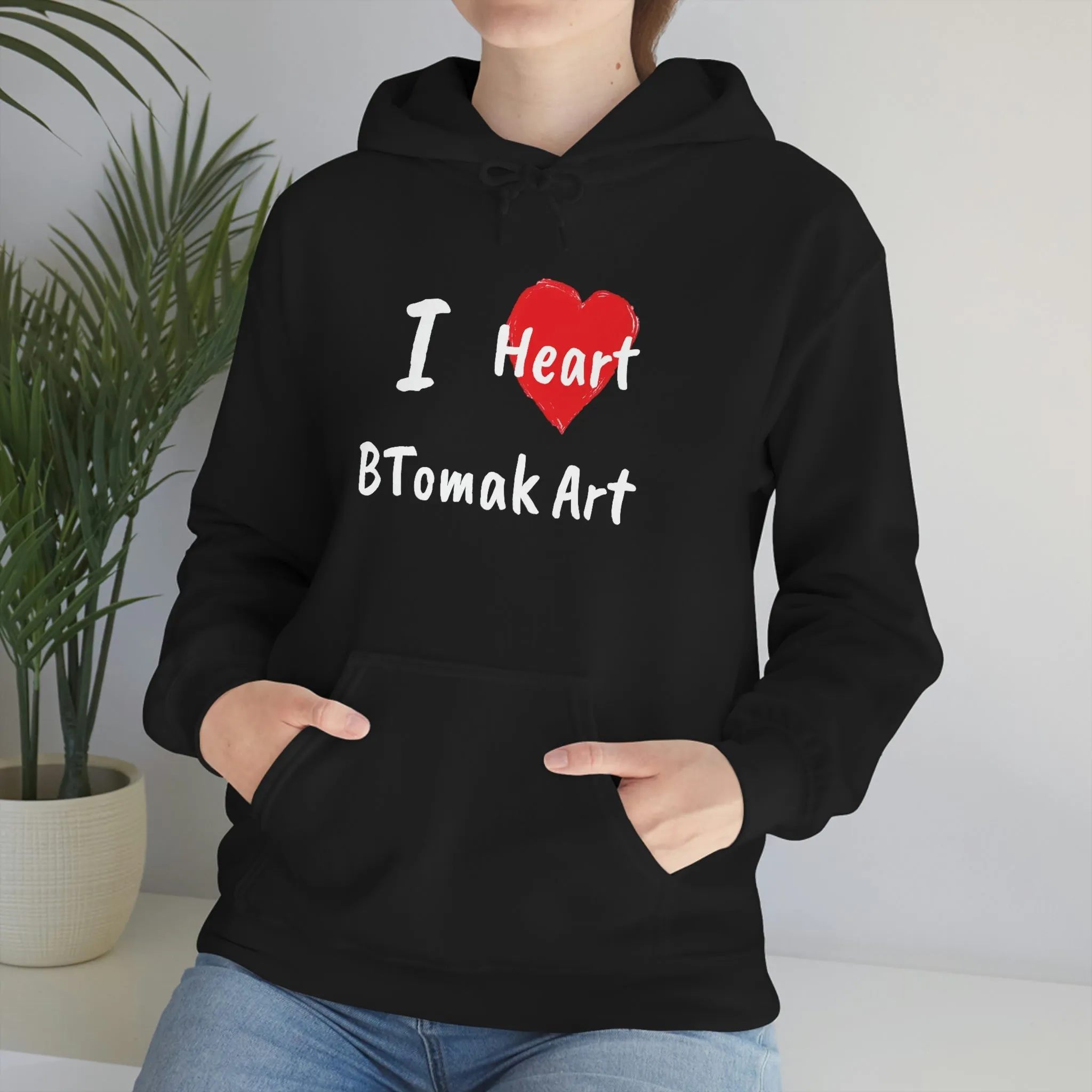 I Heart BTomak Art Unisex Heavy Blend™ Hooded Sweatshirt