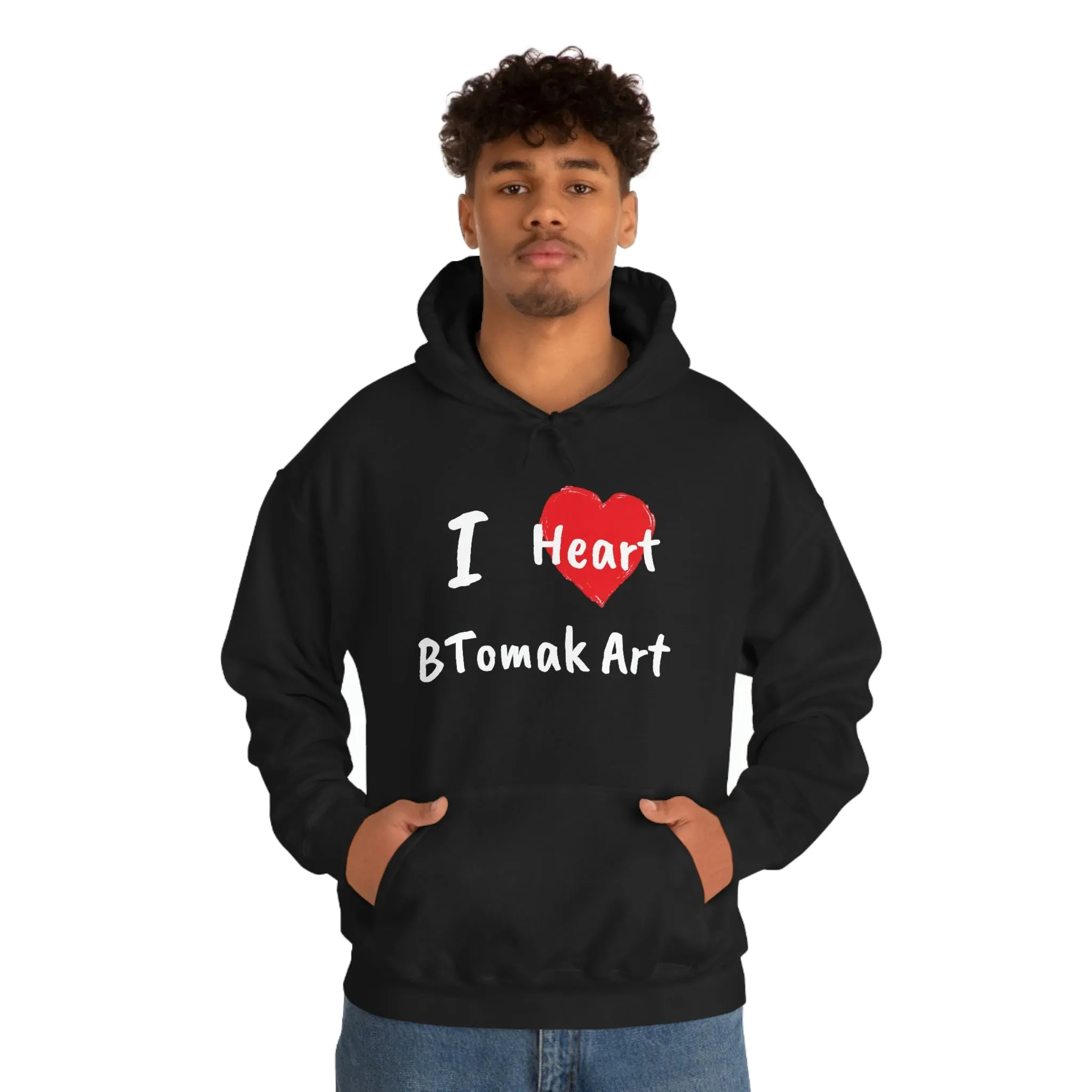 I Heart BTomak Art Unisex Heavy Blend™ Hooded Sweatshirt