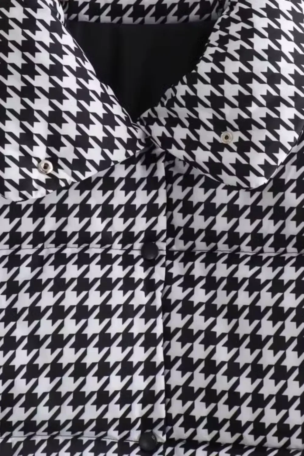 'Jessica' Houndstooth Padded Jacket