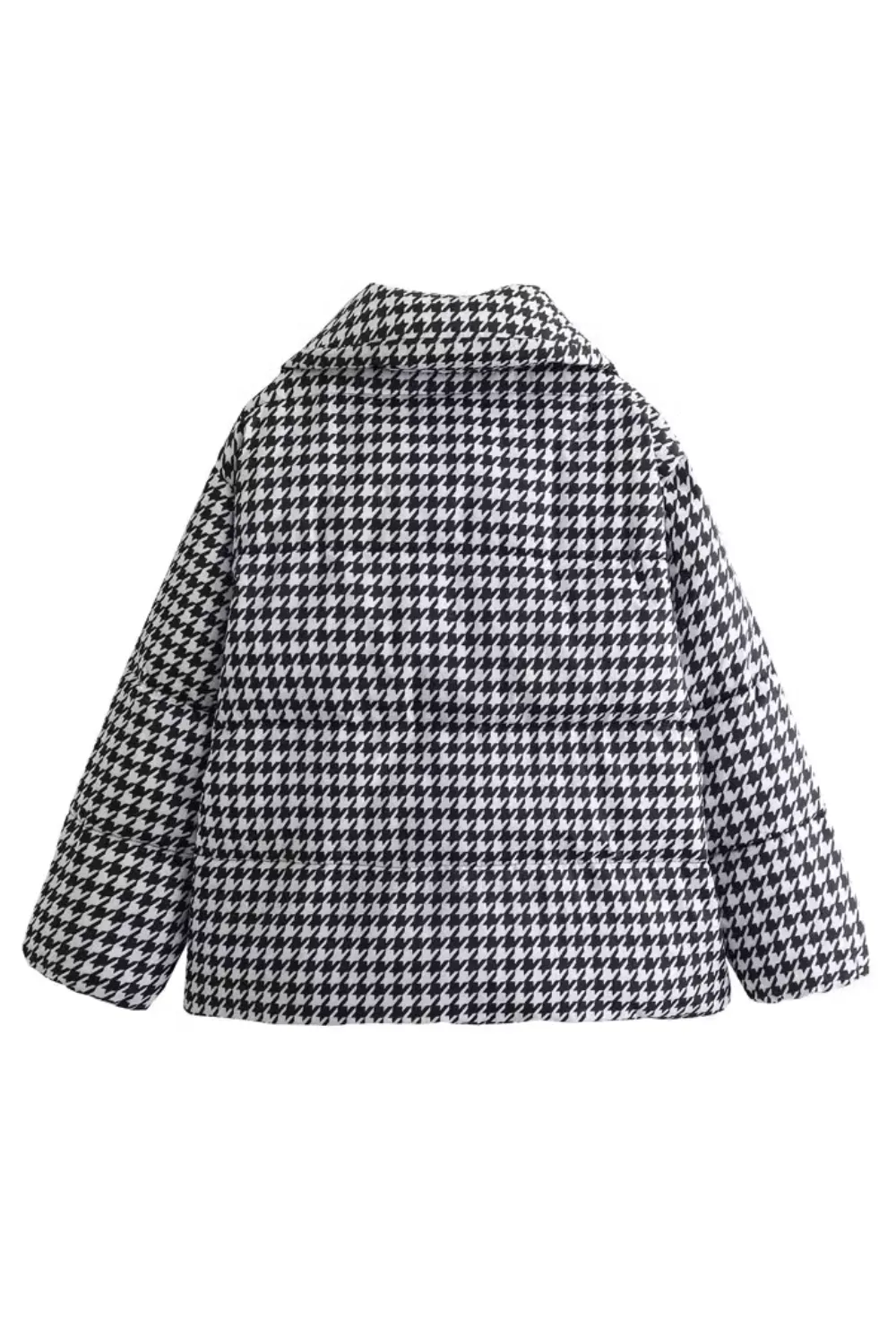 'Jessica' Houndstooth Padded Jacket