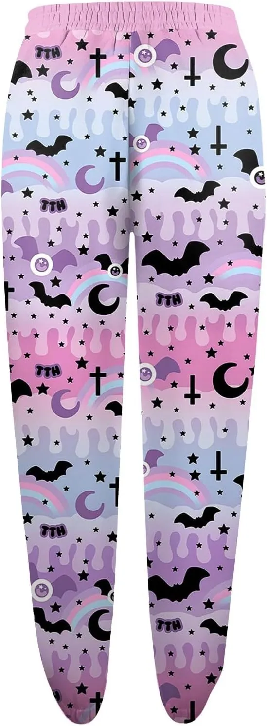 Jogger Sweatpants Women Trendy Tie Dye Athletic Fleece Lined Pants Crossover Low Waisted Sweatpants with Pockets