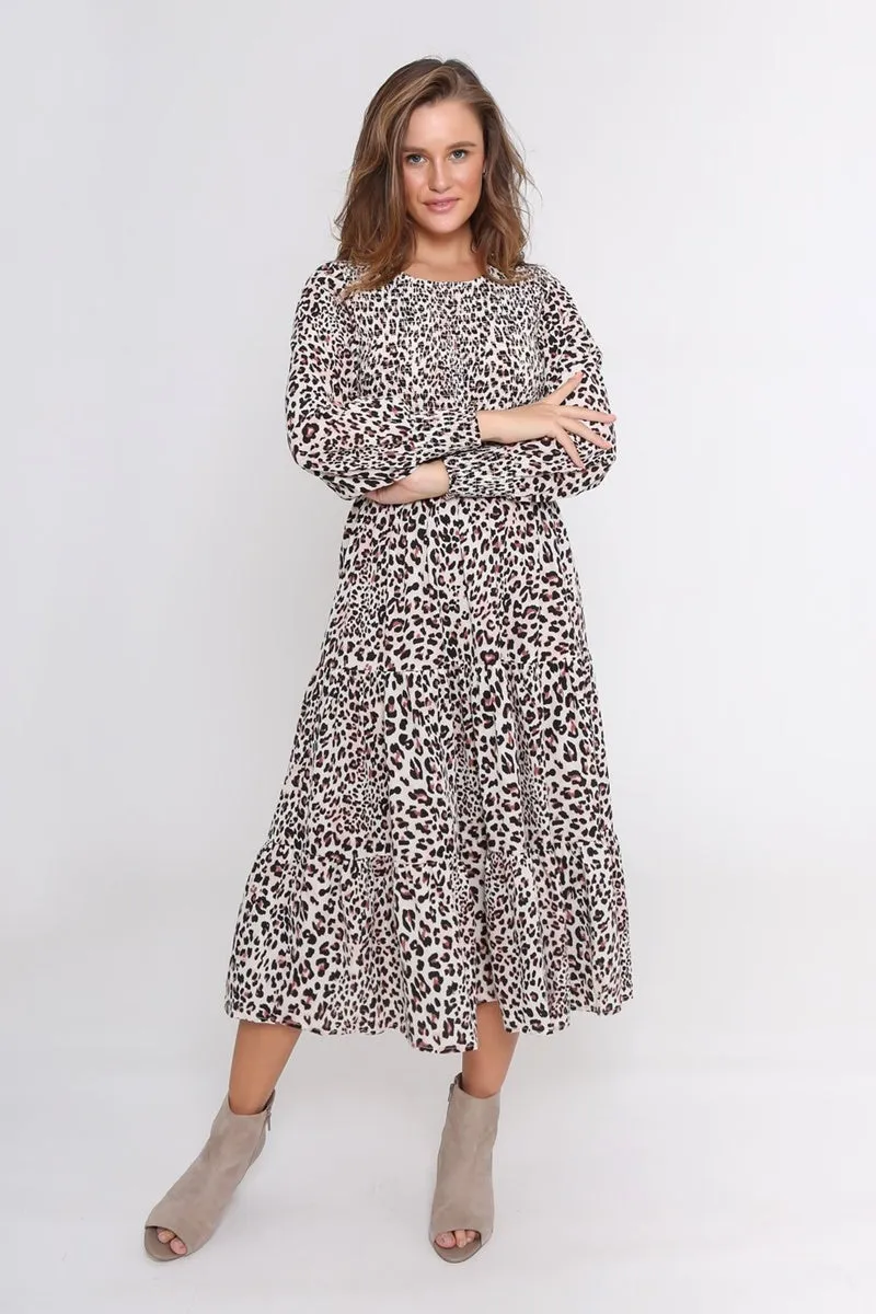Leoni - Phoenix Dress - White Leopard
