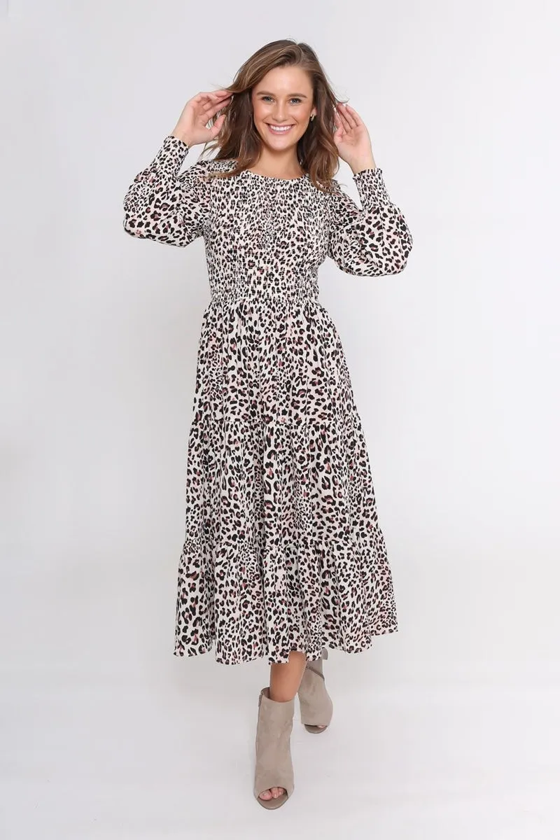 Leoni - Phoenix Dress - White Leopard