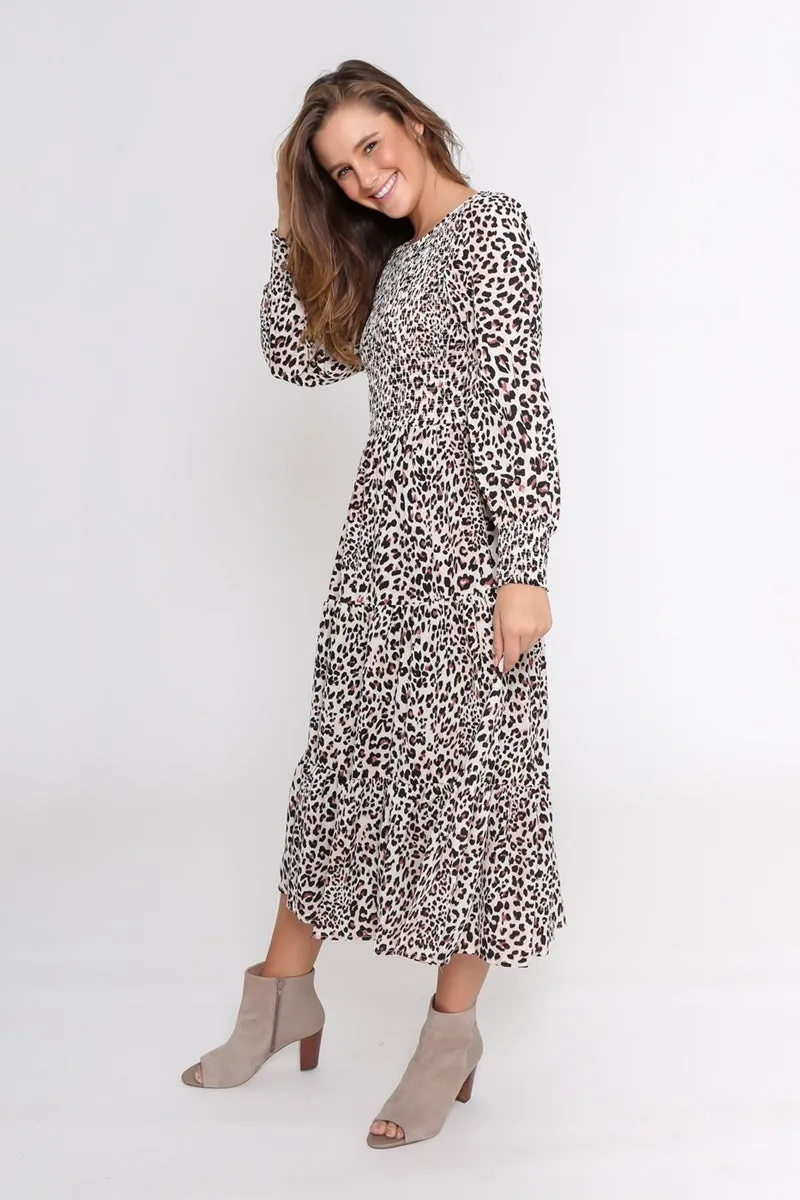 Leoni - Phoenix Dress - White Leopard