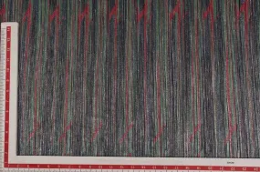 Multicolour Pleated Multicolour Stripes Knit Fabric