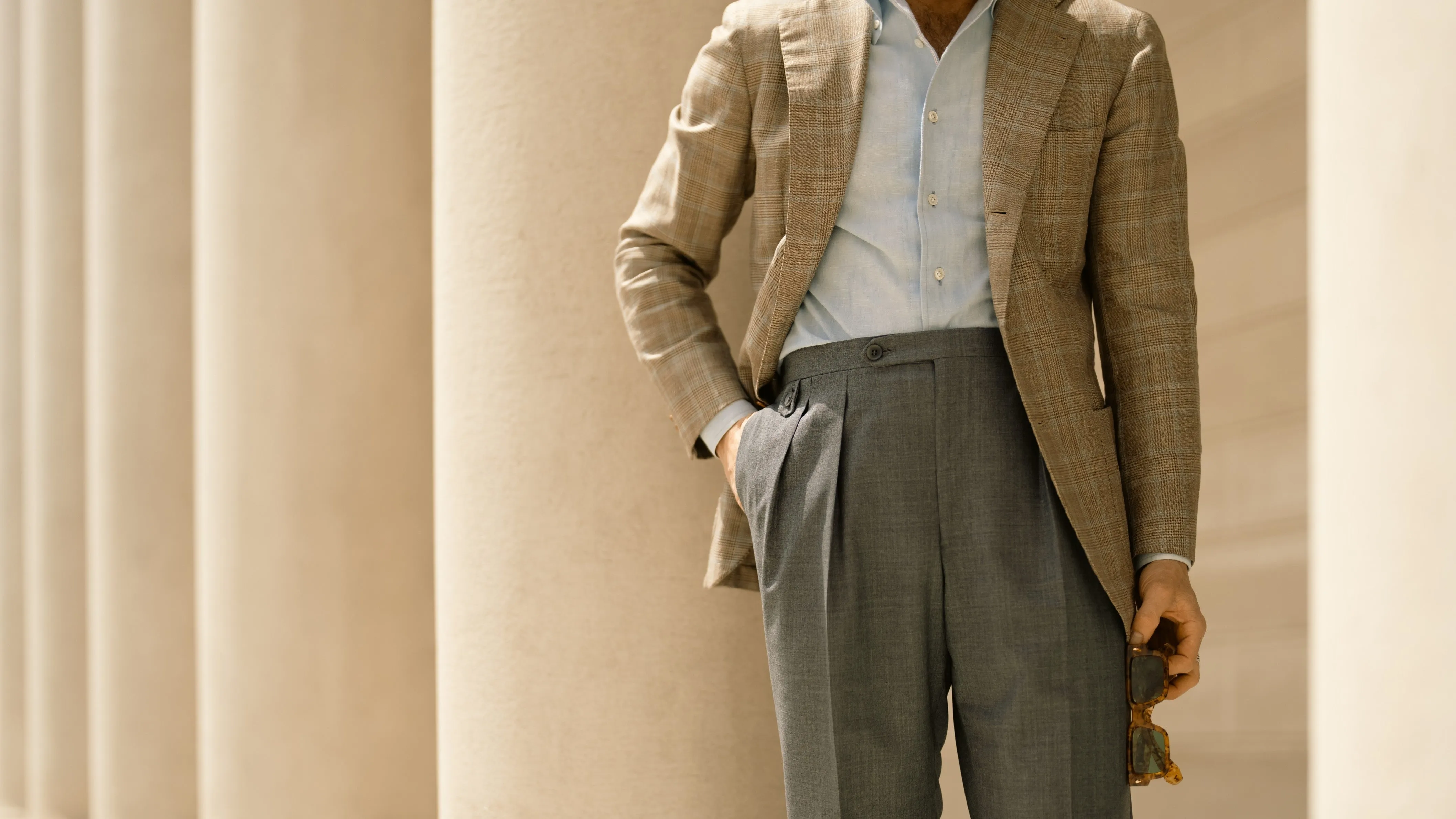 New York wool trousers
