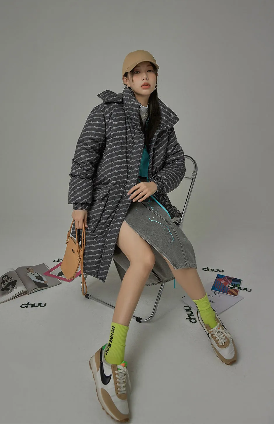Once Upon A December Long Padded Coat